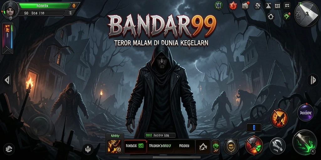Tampilan gameplay <strong>BANDAR99</strong> yang penuh ketegangan dan suasana menyeramkan.