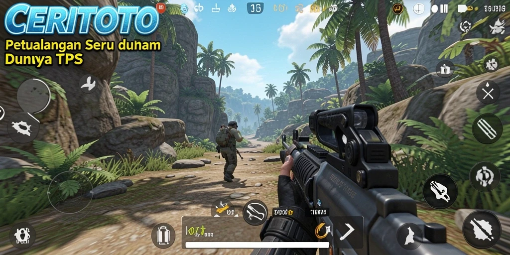Tampilan gameplay seru dari CERITOTO saat pertarungan berlangsung.
