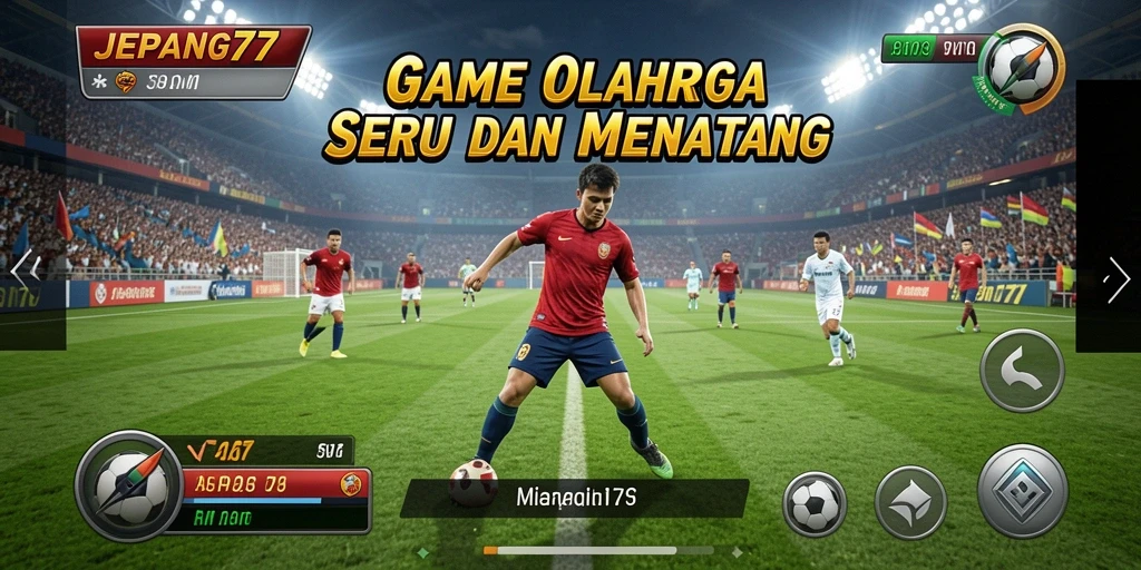 Tampilan gameplay menarik dari JEPANG77 dengan aksi olahraga yang seru.