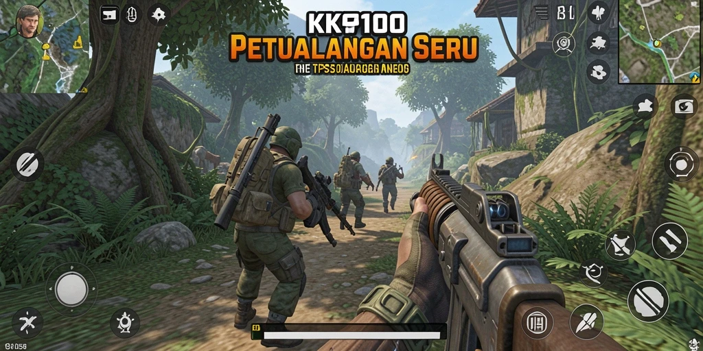Screenshot KPK100 menampilkan aksi gameplay TPS yang menegangkan.