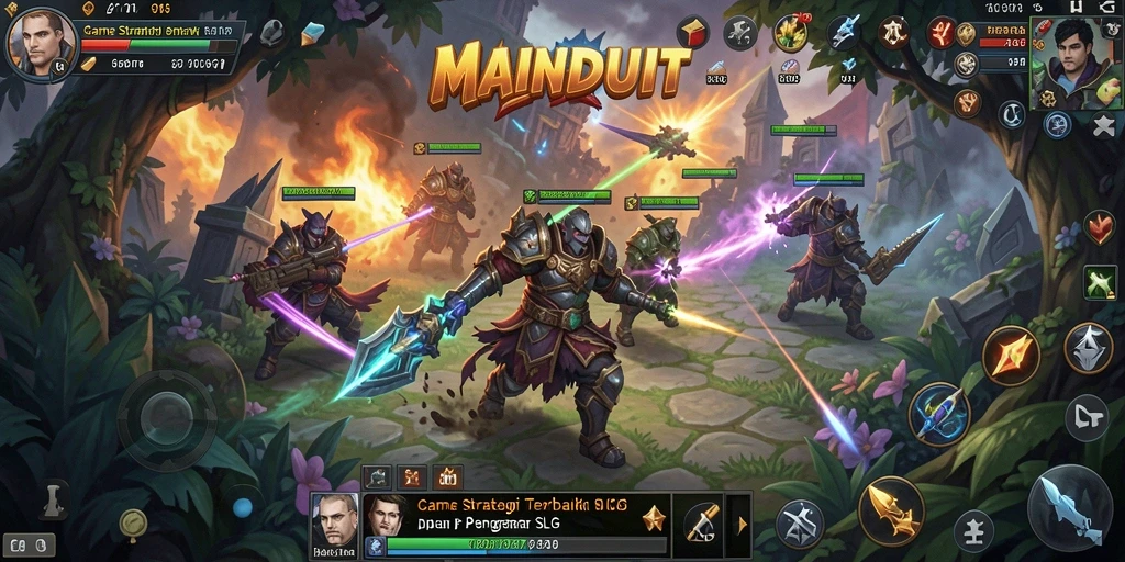 Tampilan menarik dari gameplay SLG di MAINDUIT.