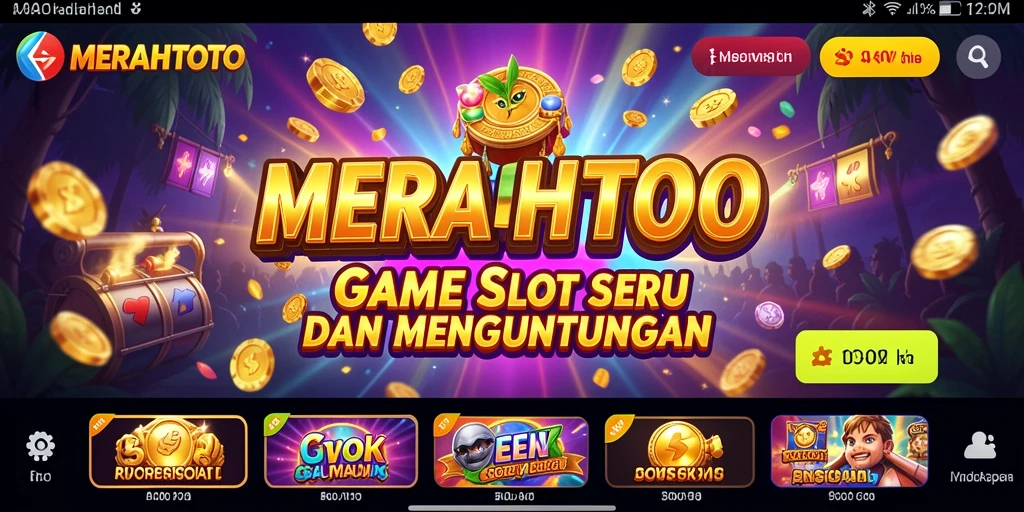 Tampilan gameplay menarik dari <strong>MERAHTOTO</strong> dengan animasi slot yang menawan.