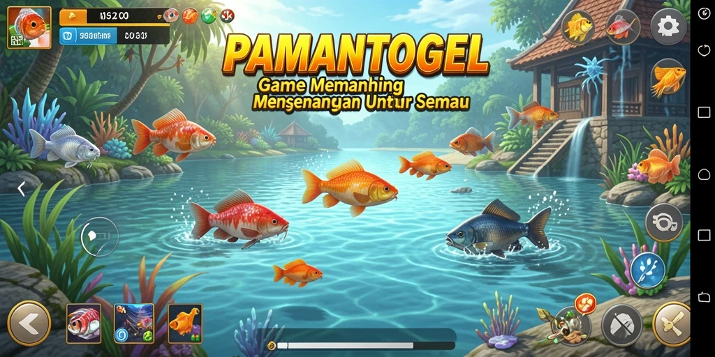 Tangkapan terbaik dalam gameplay PAMANTOGEL memperlihatkan momen mendebarkan memancing.