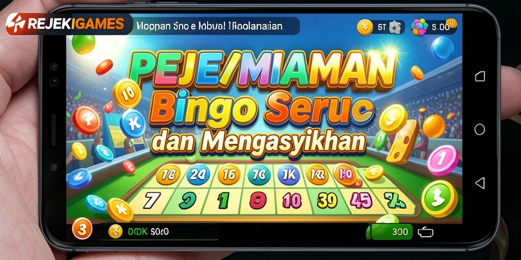 Tampilan gameplay seru dari aplikasi Bingo REJEKIGAMES.