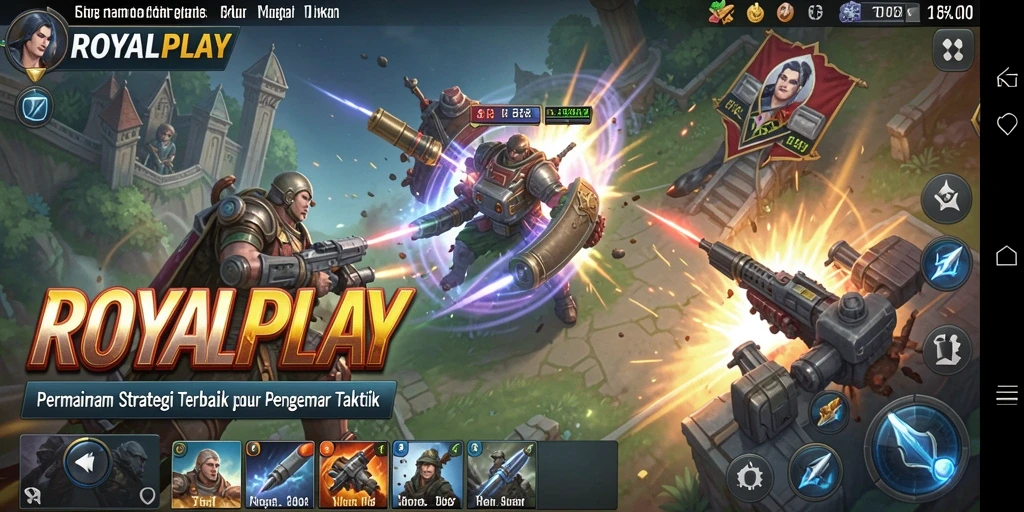 Tampilan gameplay menarik dari ROYALPLAY dengan elemen strategi yang mendalam.