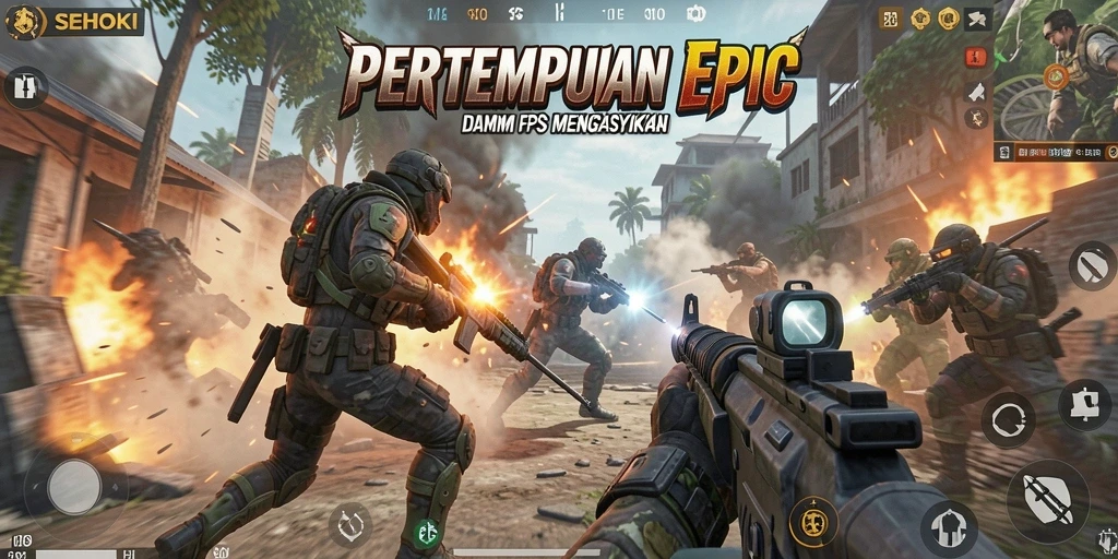 Tampilan seru dari pertempuran FPS di SEHOKI.