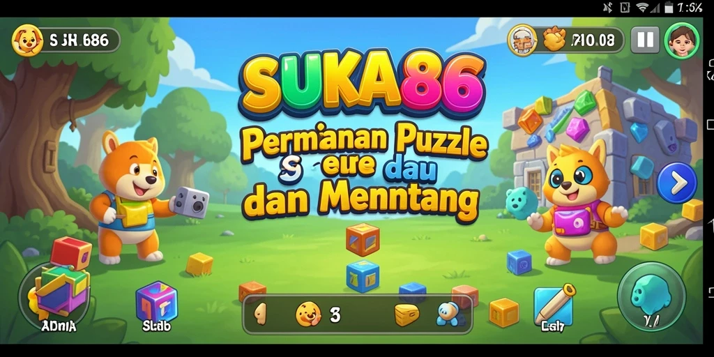 Tampilan seru gameplay puzzle SUKA86 yang menantang.