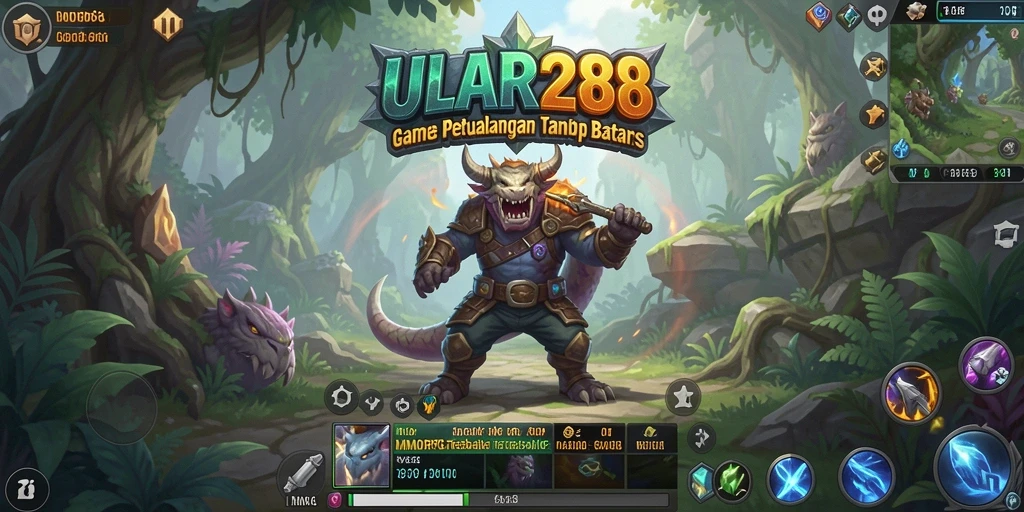 Tampilan gameplay ULAR288 yang epik dalam dunia MMORPG.