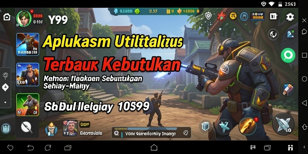 Tampilan antarmuka Y89 yang sederhana dan fungsional.